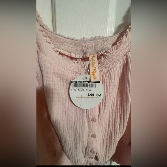 Pink gauze like top. Tags attached! - Picture 3 of 5